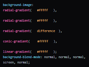 CSS code for top layer